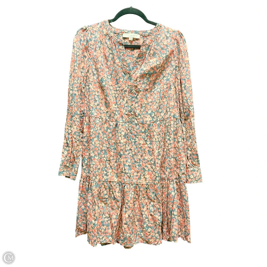 Dress Casual Short By Loft In Grey & Pink, Size: Xs
