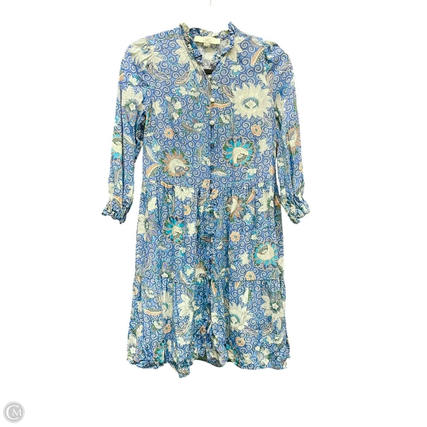 Dress Casual Short By Loft In Blue, Size: Xs