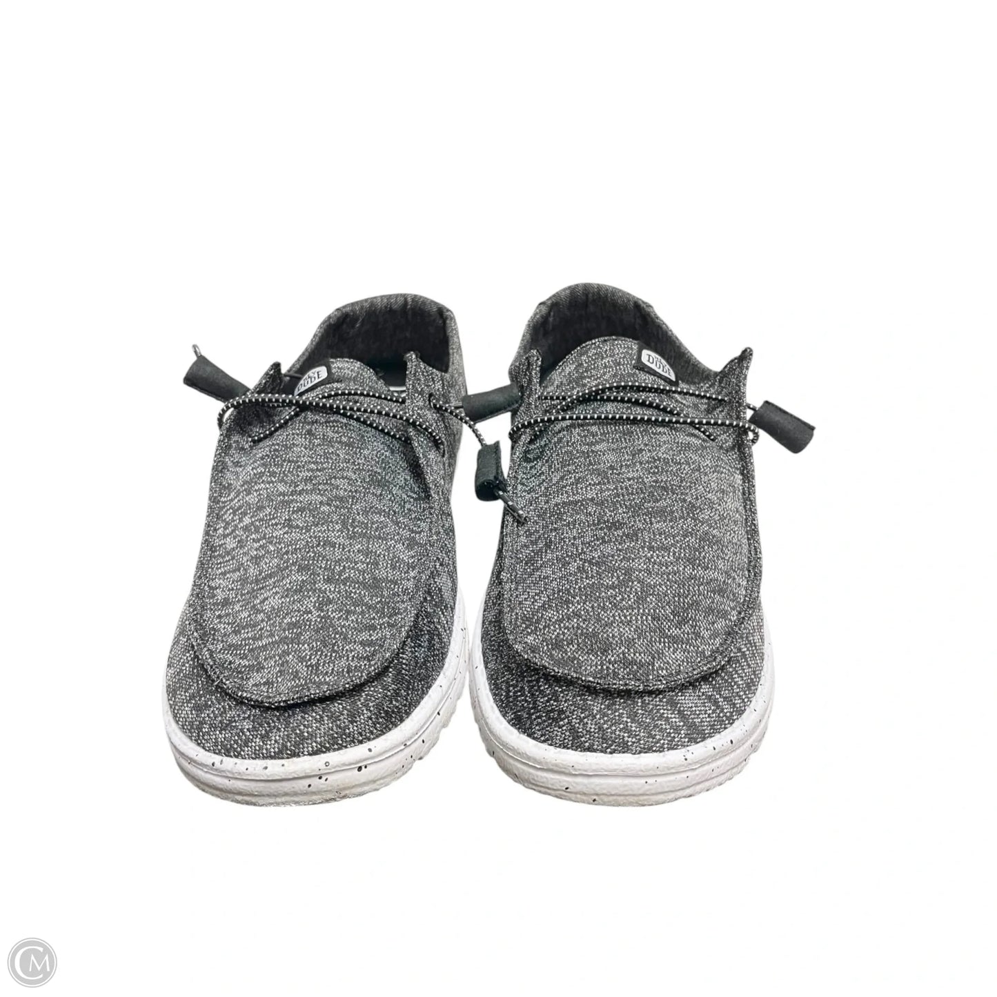 Shoes Flats By Hey Dude In Grey, Size: 10
