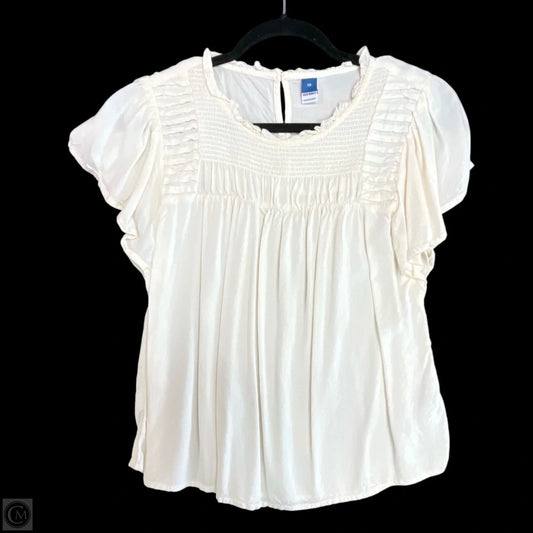 Top Short Sleeve By Old Navy In Cream, Size: Xs