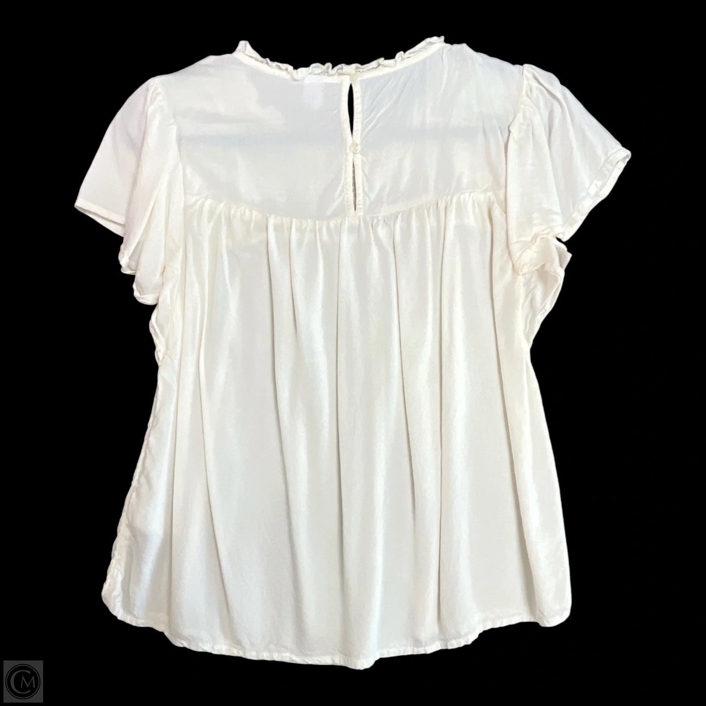 Top Short Sleeve By Old Navy In Cream, Size: Xs