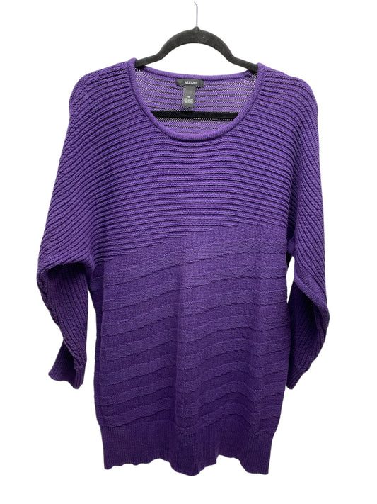 Sweater By Alfani In Purple, Size: M