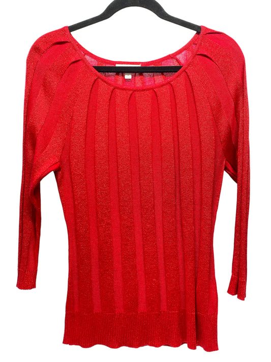 Sweater By Joseph A. In Red, Size: M