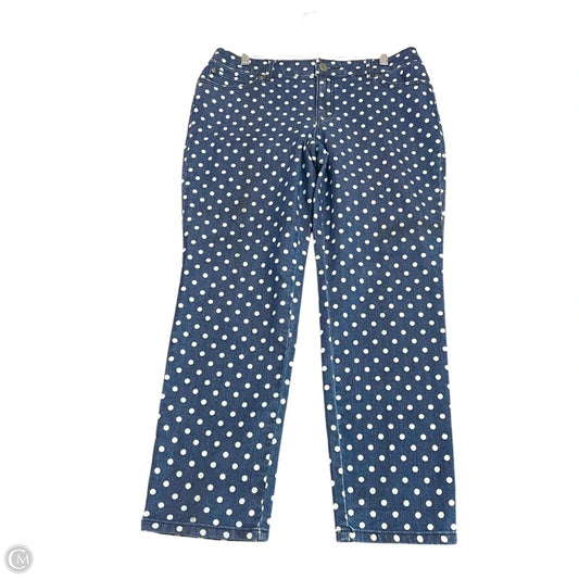 Jeans Straight By Chicos In Polkadot Pattern, Size: M