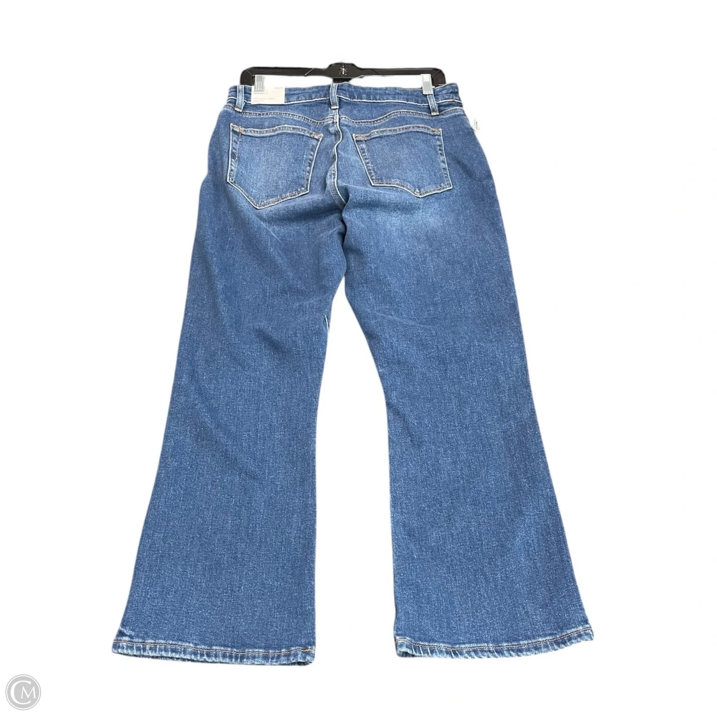 Jeans Flared By Loft In Blue Denim, Size: 8