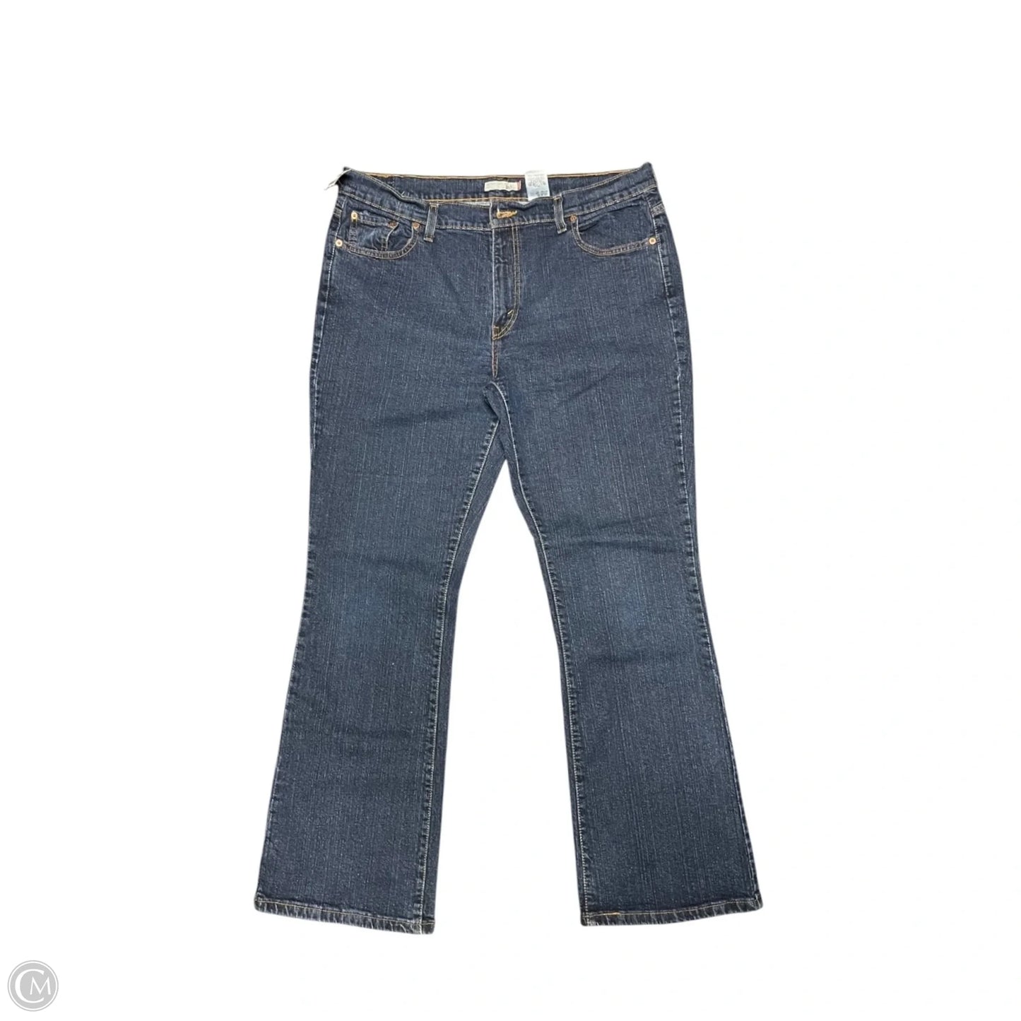Jeans Boot Cut By Levis In Blue Denim, Size: 16