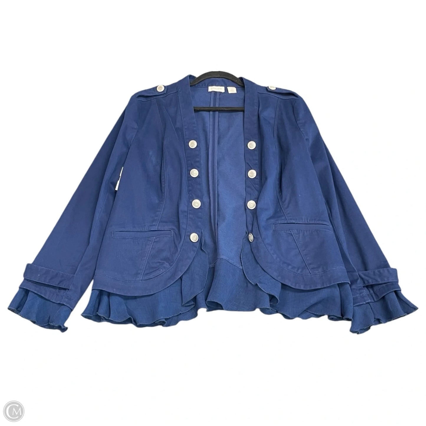 Jacket Other By Chicos In Navy, Size: M