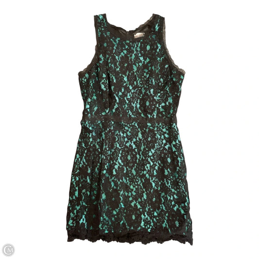 Dress Designer By Milly In Black & Green, Size: 10
