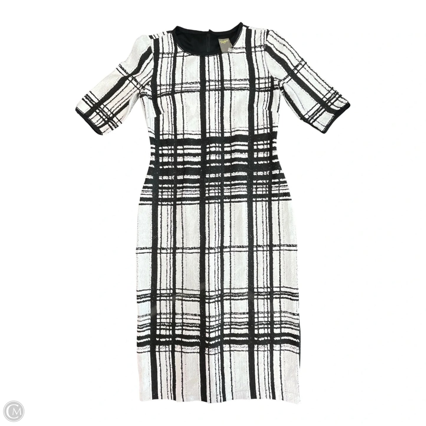 Dress Casual Short By Taylor In Black & White, Size: M