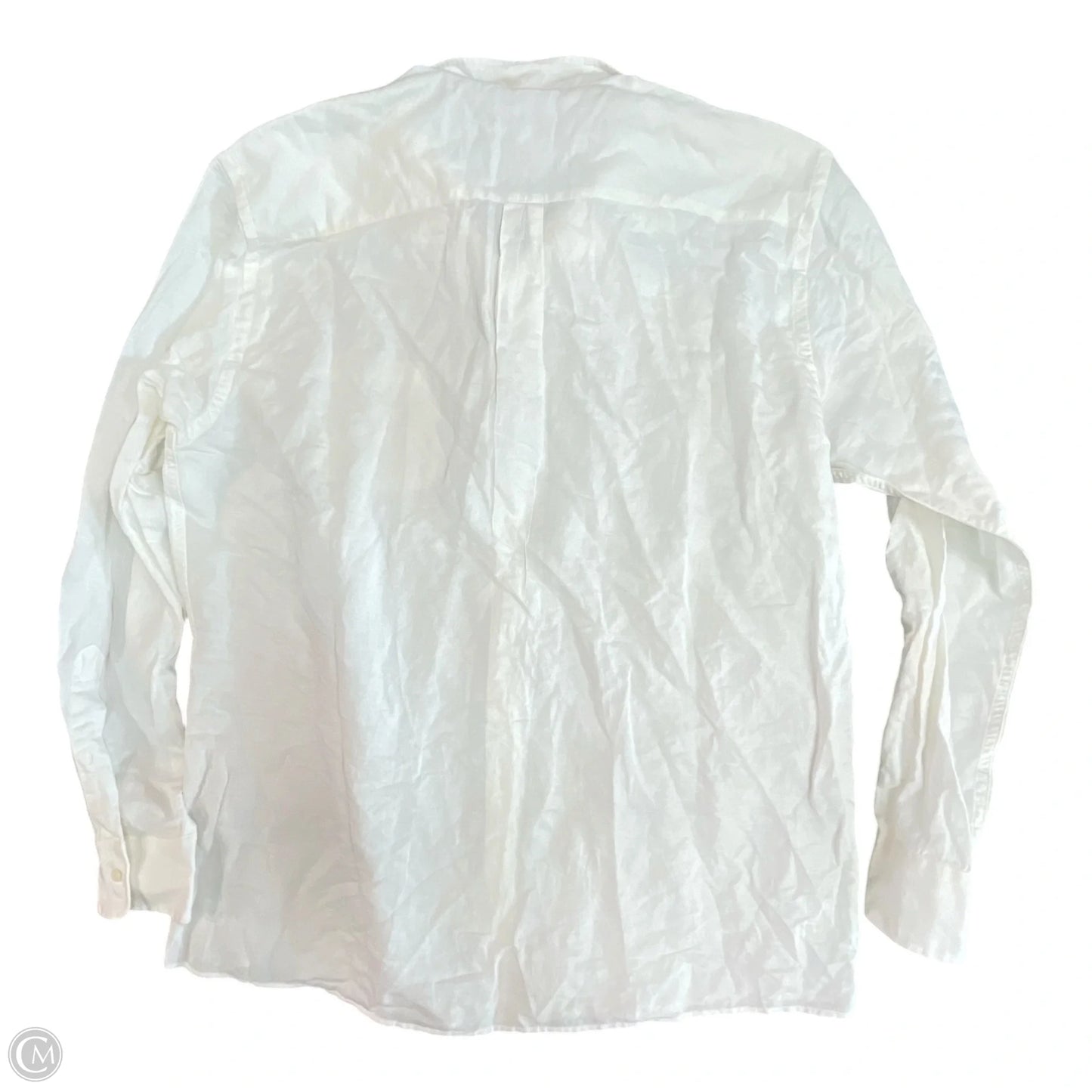 Top Long Sleeve By Peter Millar In White, Size: Xl