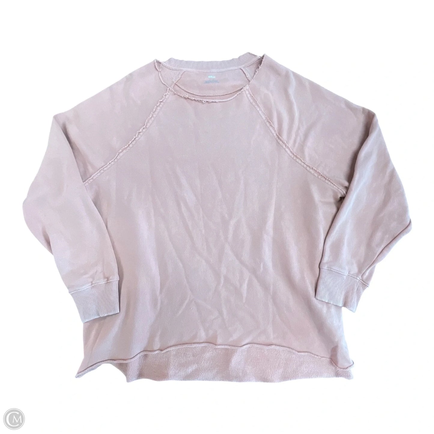 Sweatshirt Crewneck By Aerie In Peach, Size: L