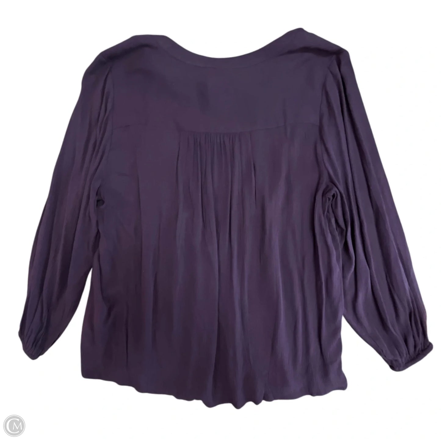 Top Long Sleeve By Style And Company In Purple, Size: 2x