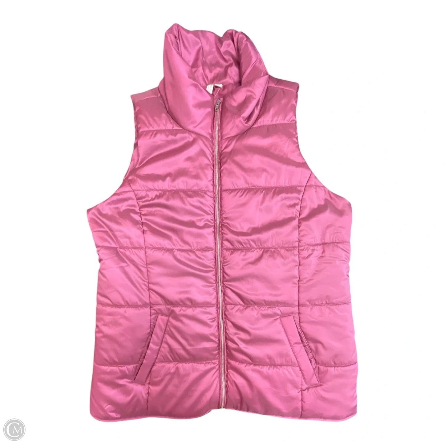 Vest Puffer & Quilted By Cato In Pink, Size: 2x