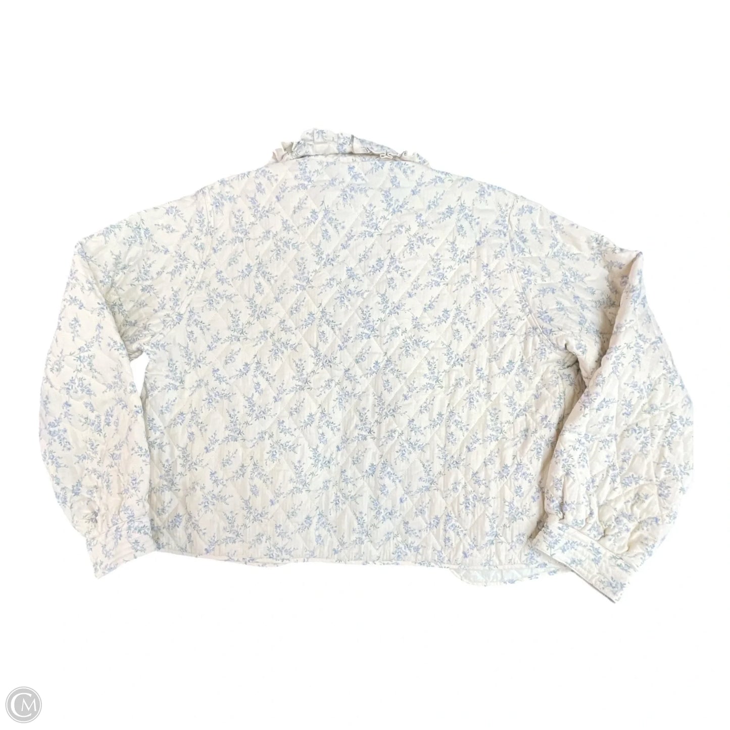 Jacket Puffer & Quilted By Wishlist In Floral Print, Size: L