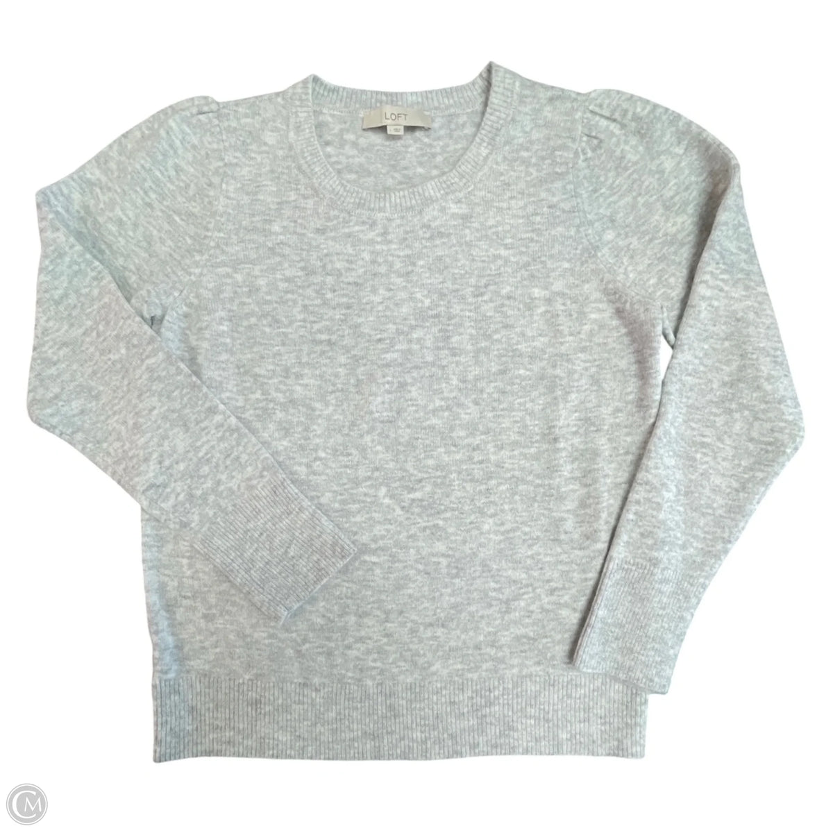 Sweater By Loft In Grey, Size: L