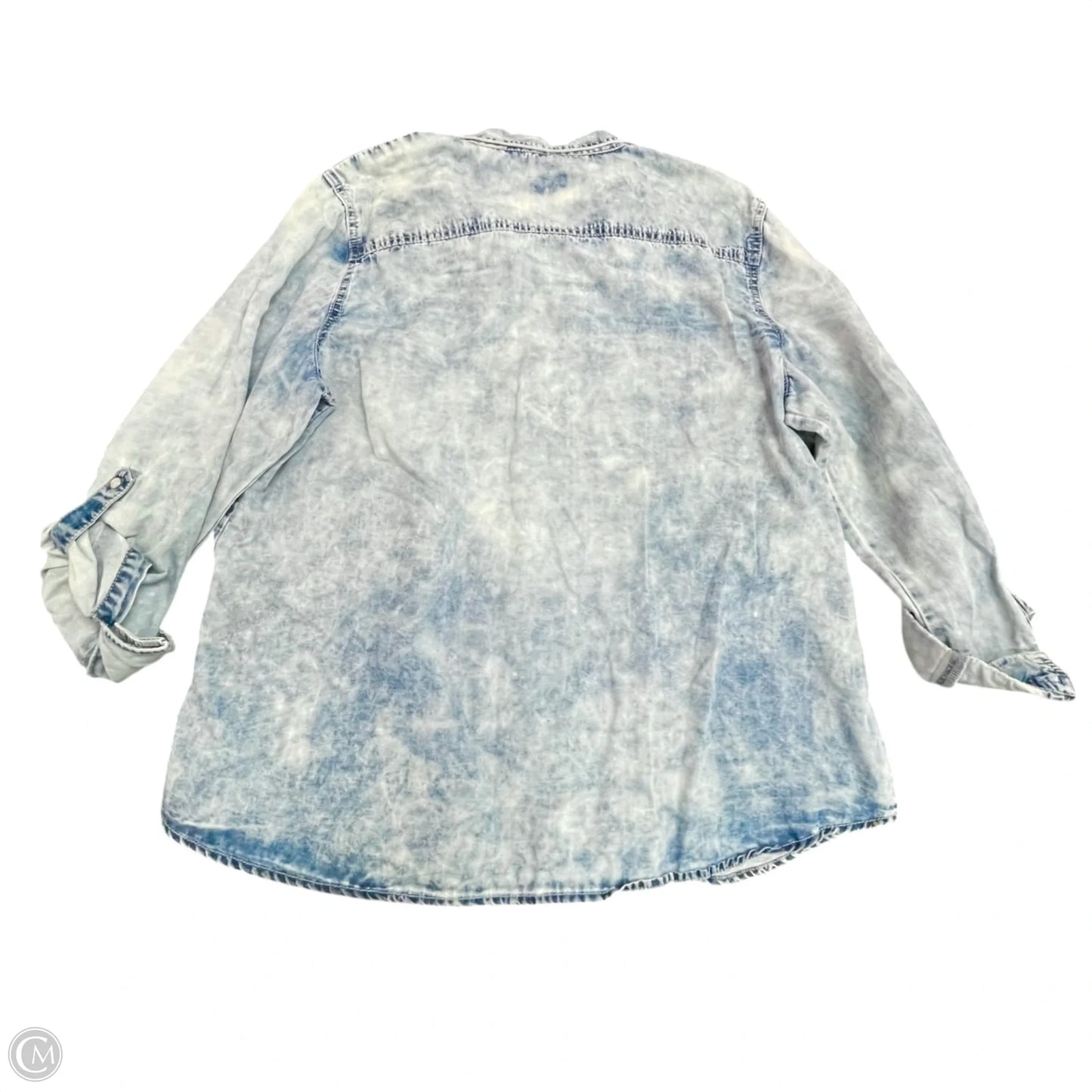 Top Long Sleeve By Chicos In Blue, Size: Xl