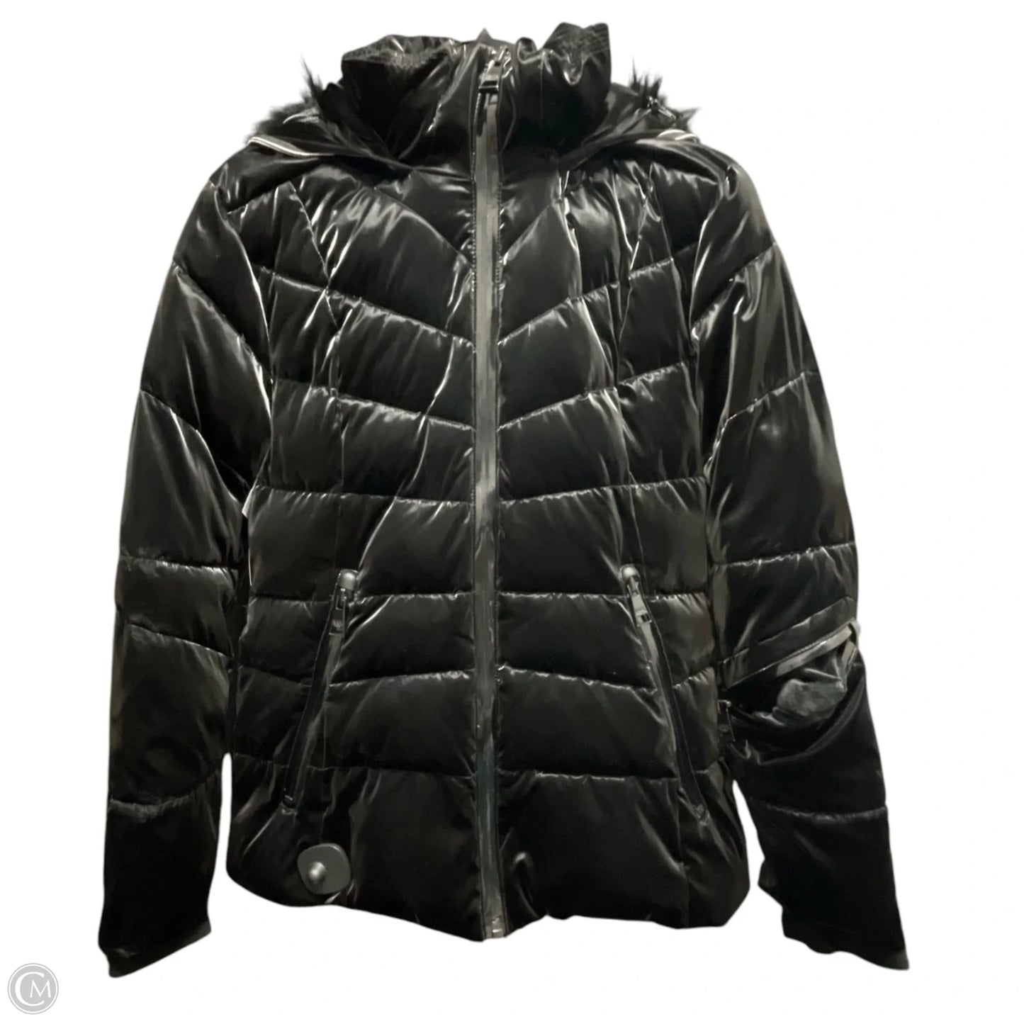 Coat Designer By Karl Lagerfeld In Black, Size: S