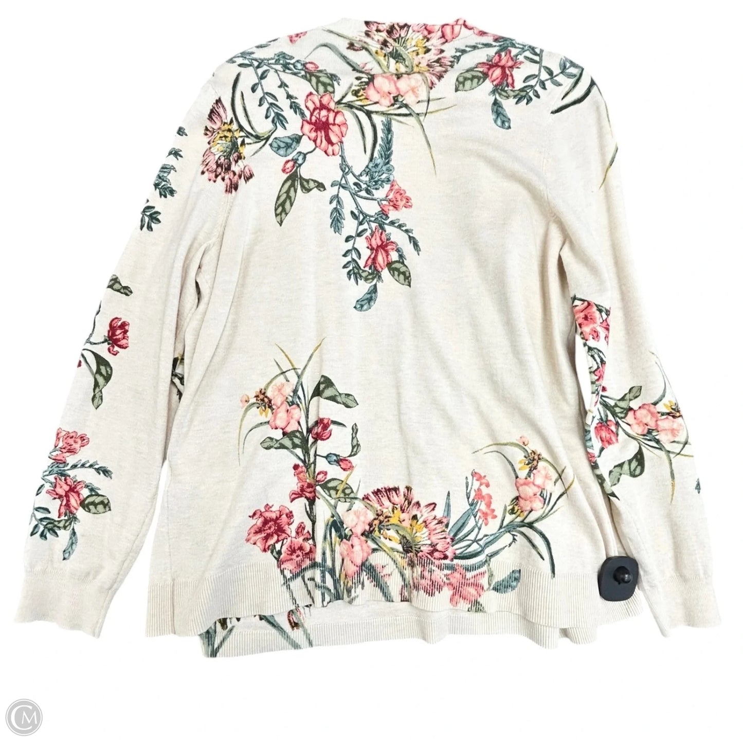 Sweater 2pc By Chicos In Floral Print, Size: L