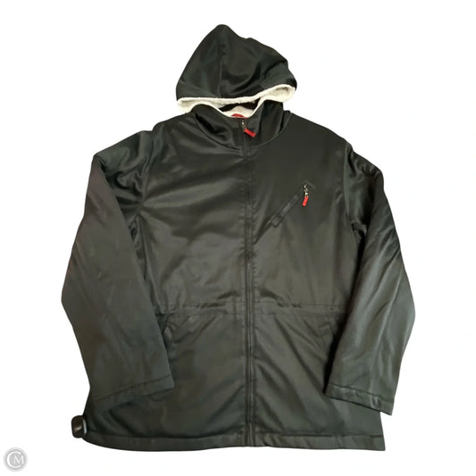Coat Raincoat By Weatherproof In Black, Size: Xl
