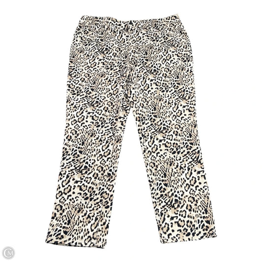 Jeans Straight By Chicos In Animal Print, Size: L
