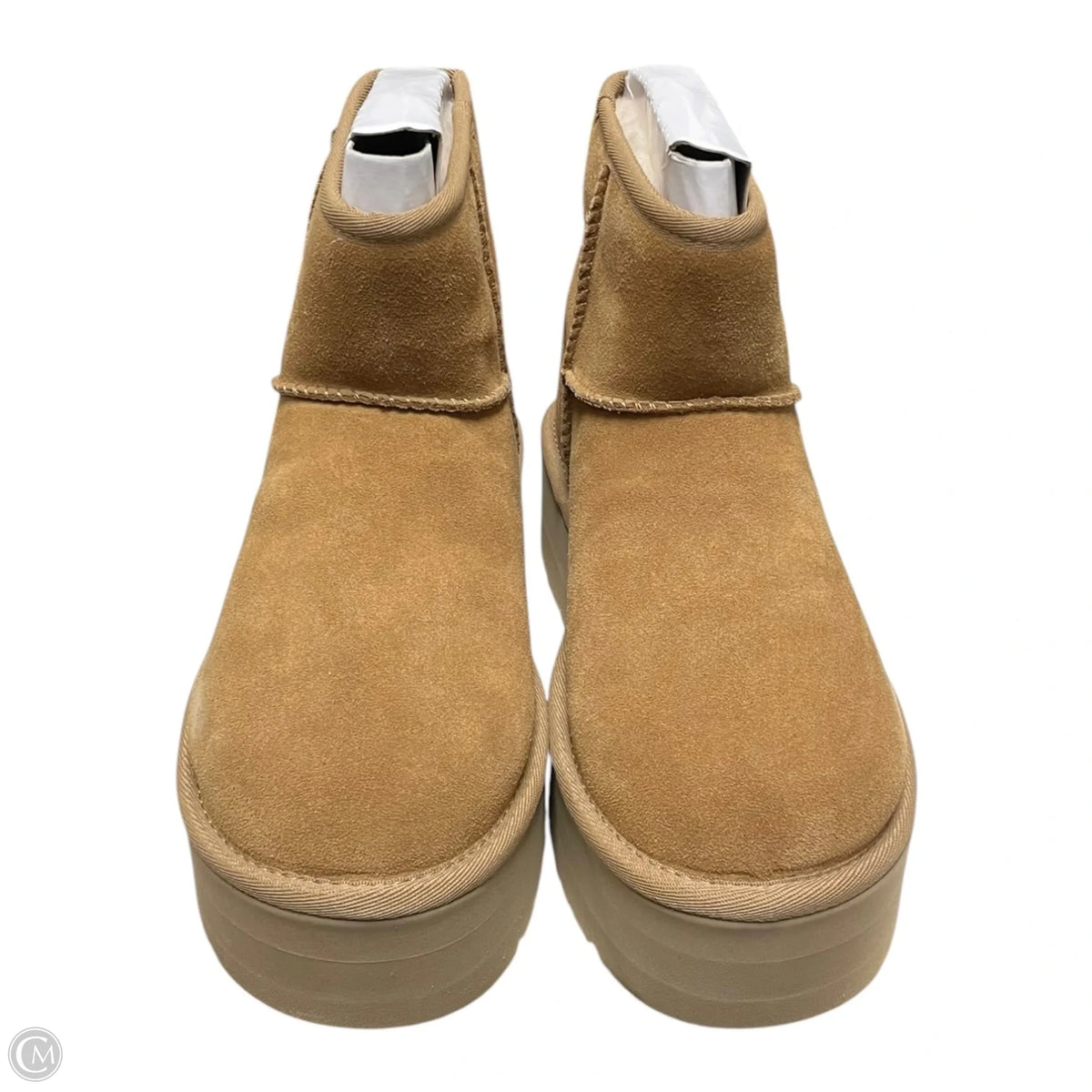 Boots Designer By Ugg In Brown, Size: 7