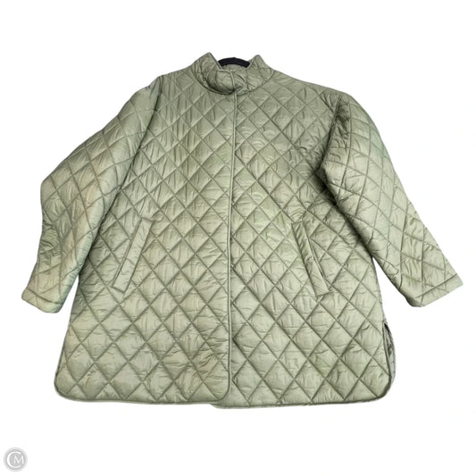 Coat Puffer & Quilted By Time And Tru In Green, Size: Xl