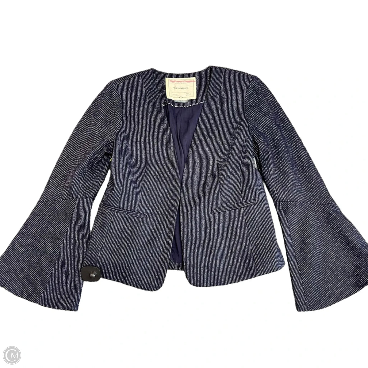 Blazer By Anthropologie In Striped Pattern, Size: S