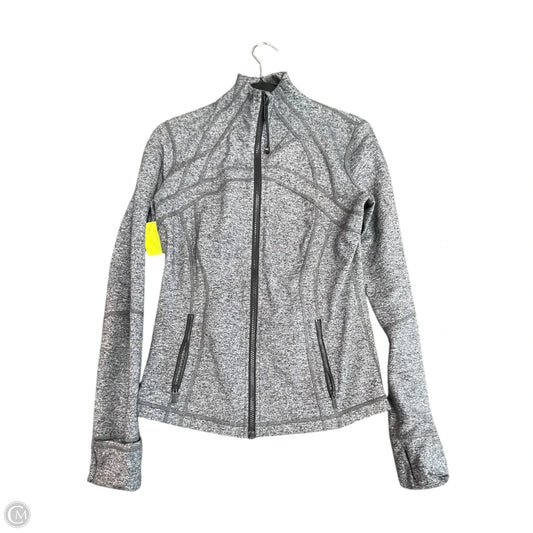 Athletic Jacket By Lululemon In Grey, Size: M