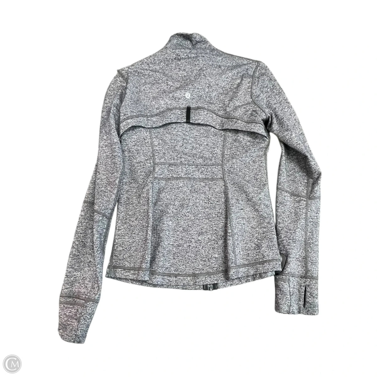 Athletic Jacket By Lululemon In Grey, Size: M