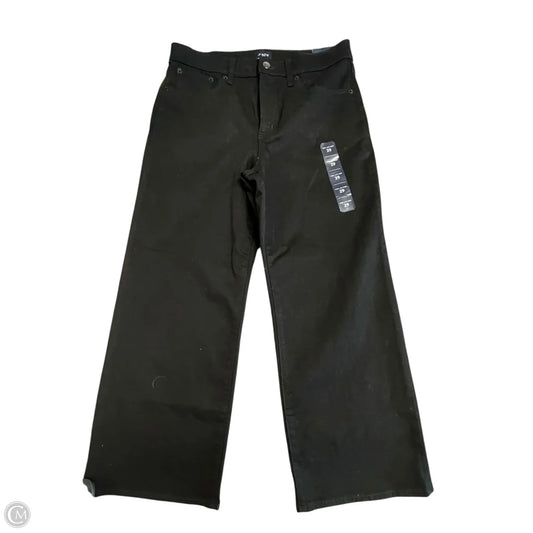 Jeans Wide Leg By J. Crew In Black, Size: 8