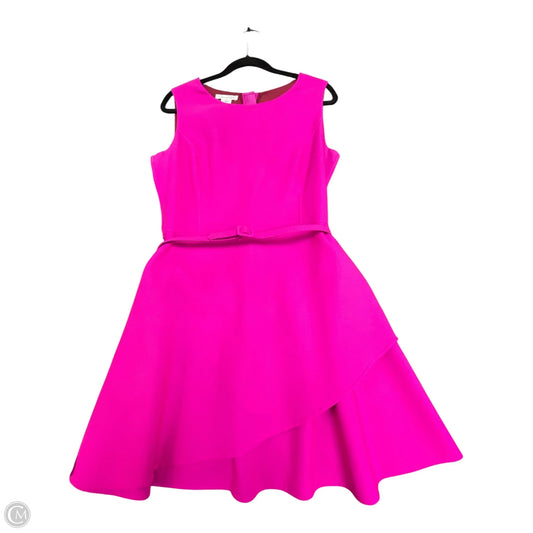 Dress Luxury Designer By Oscar De La Renta In Pink, Size: 12