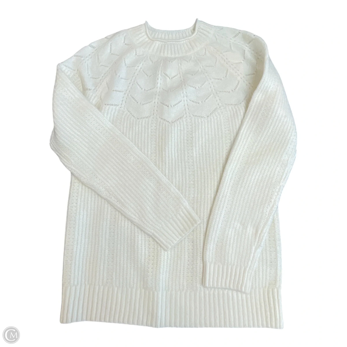 Sweater By Talbots In Ivory, Size: S