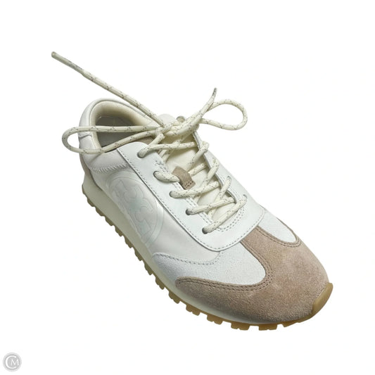 Shoes Designer By Tory Burch In Tan & White, Size: 6.5