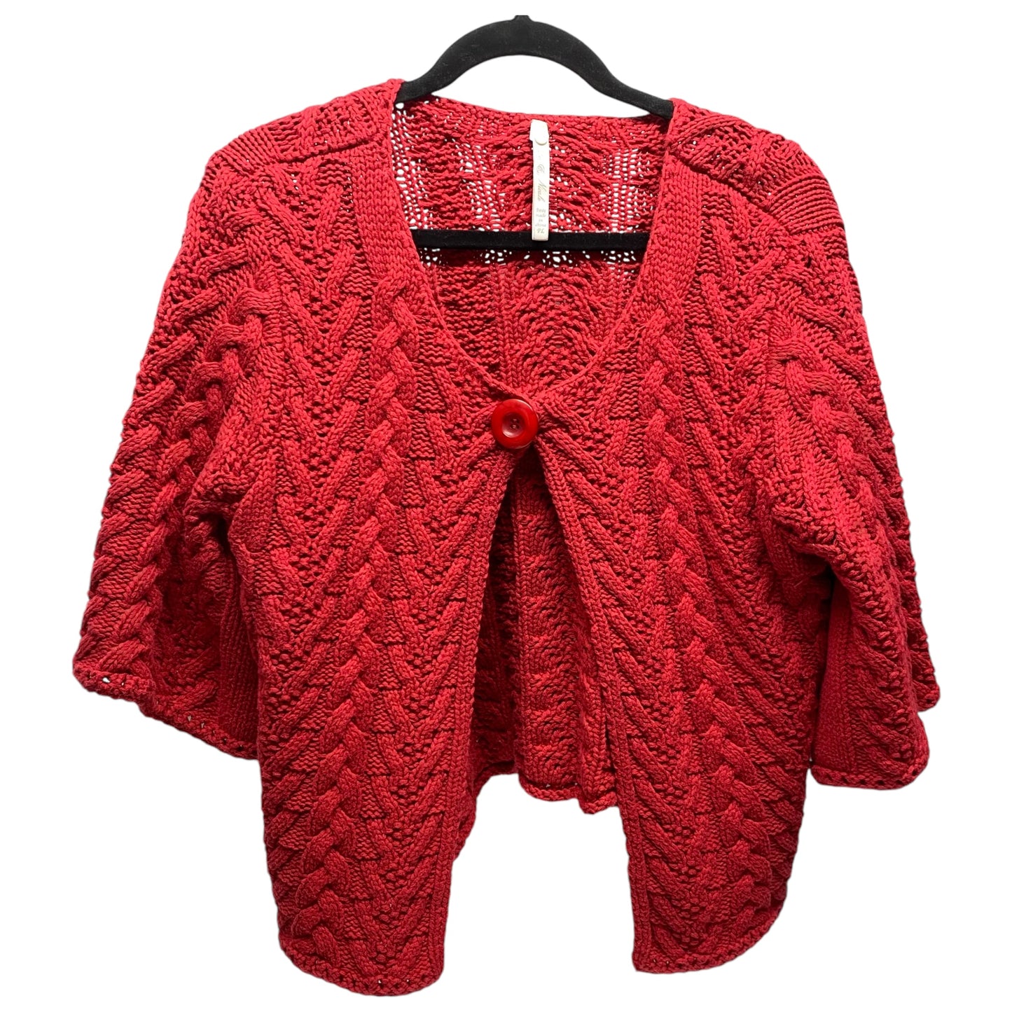 Cardigan By Leo And Nicole In Red, Size: L