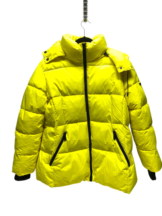 Coat Puffer & Quilted By Bcbg In Yellow, Size: 1x