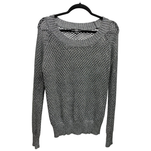 Sweater By Clothes Mentor In Silver, Size: L