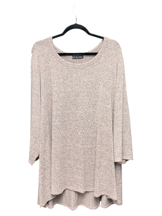 Sweater By Kim & Cami In Mauve, Size: 3x