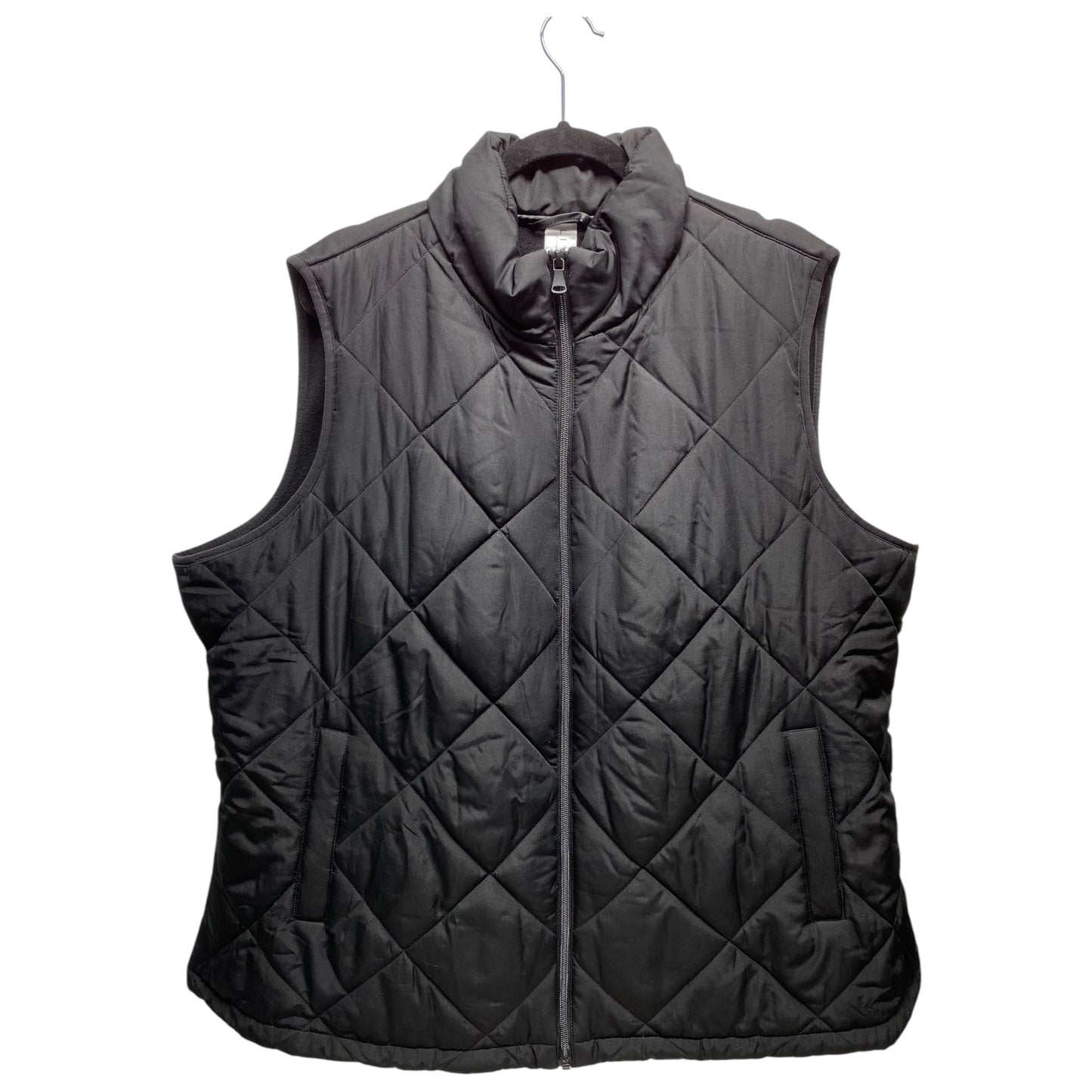 Vest Puffer & Quilted By Lane Bryant In Black, Size: 3x