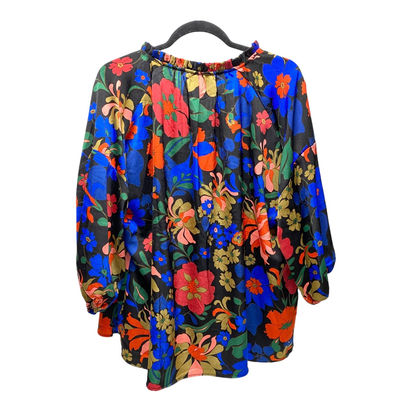 Blouse Long Sleeve By Entro In Multi-colored, Size: S