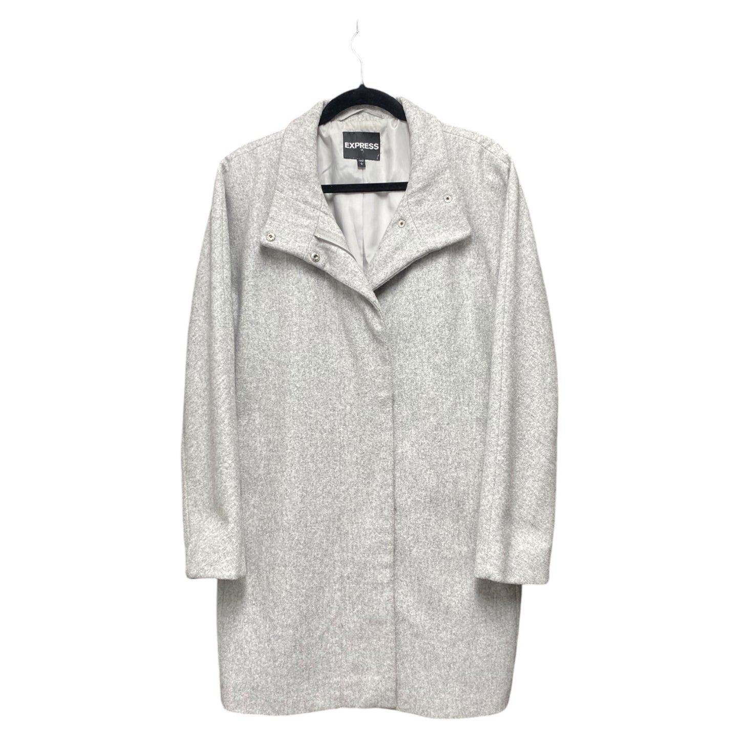 Coat Other By Express In Grey, Size: L