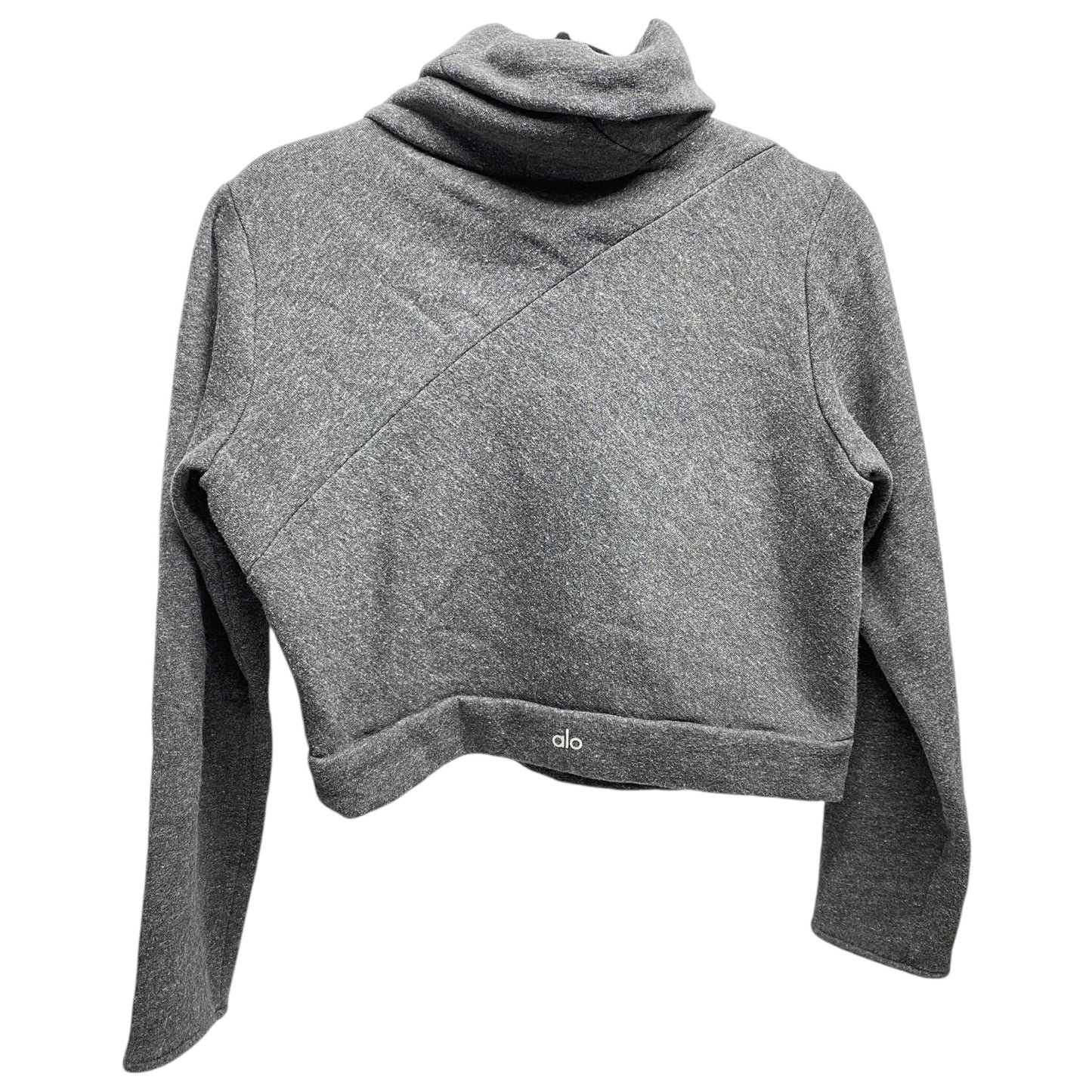 Athletic Sweatshirt Collar By Alo In Grey, Size: S