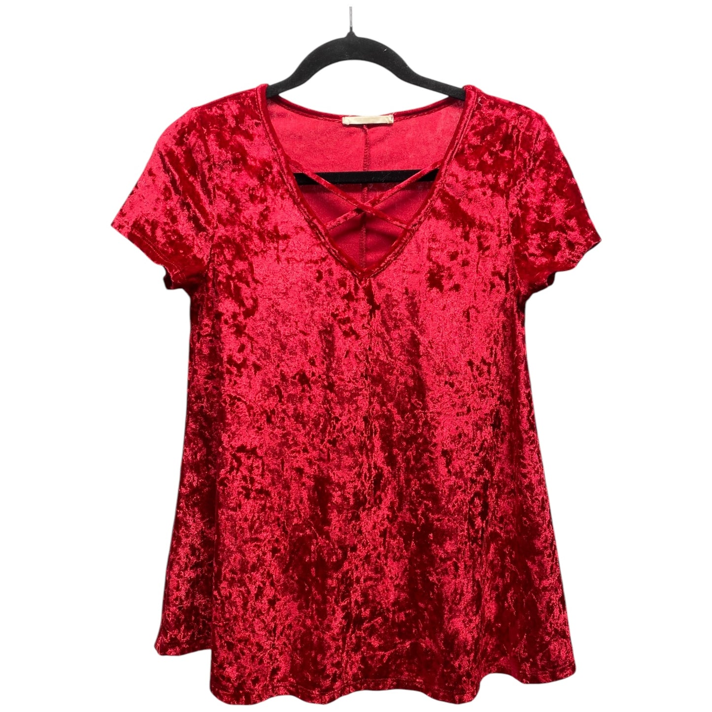 Top Short Sleeve By Entro In Red, Size: S