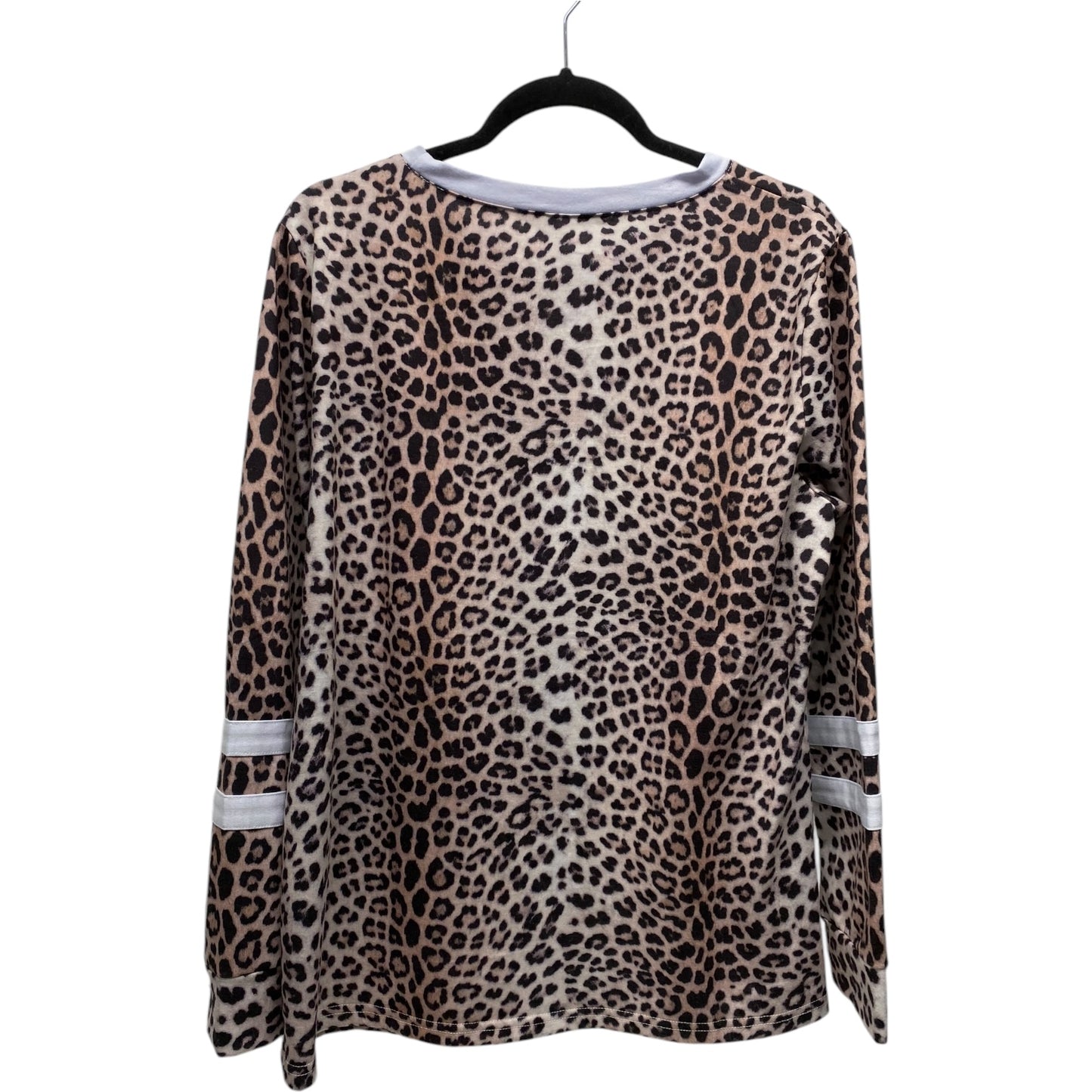 Top Long Sleeve By Clothes Mentor In Animal Print, Size: L