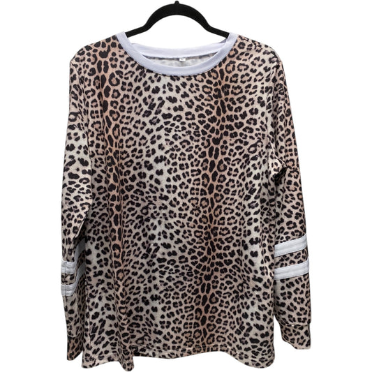 Top Long Sleeve By Clothes Mentor In Animal Print, Size: L