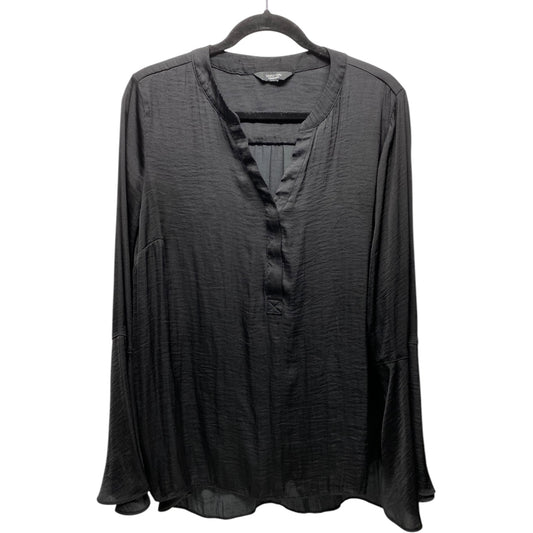 Top Long Sleeve By Simply Vera In Black, Size: L