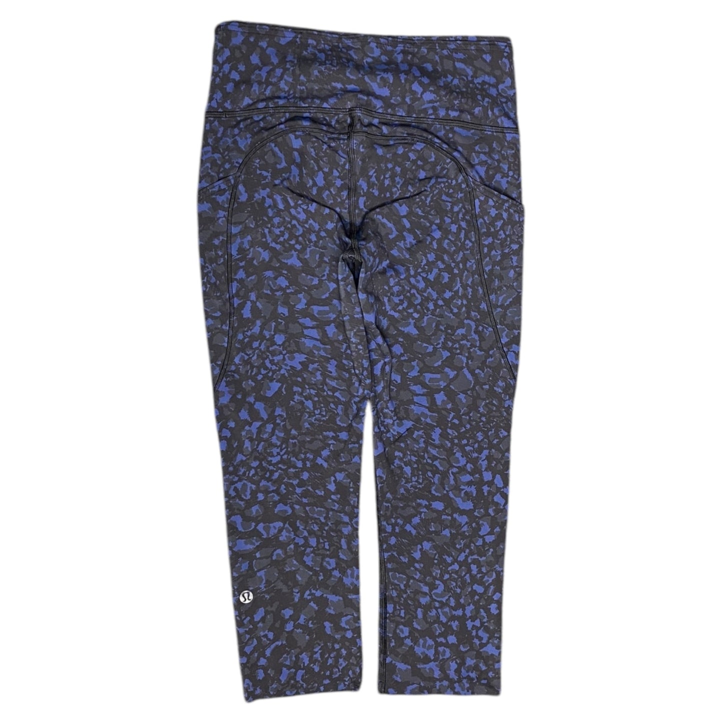 Athletic Leggings By Lululemon In Black & Blue, Size: S