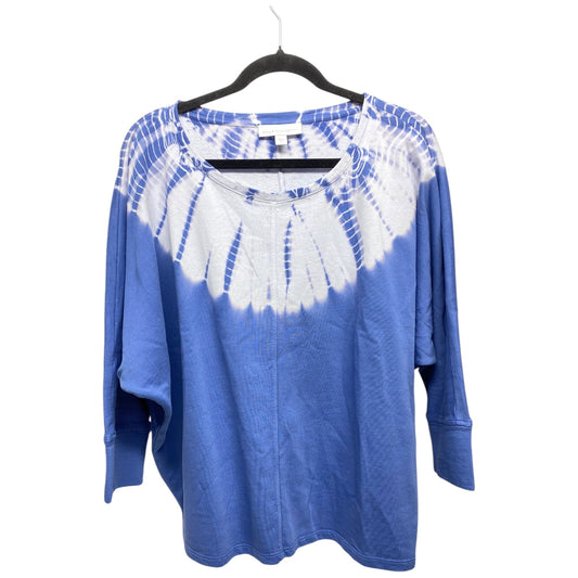 Top 3/4 Sleeve By Pure Jill In Blue, Size: M