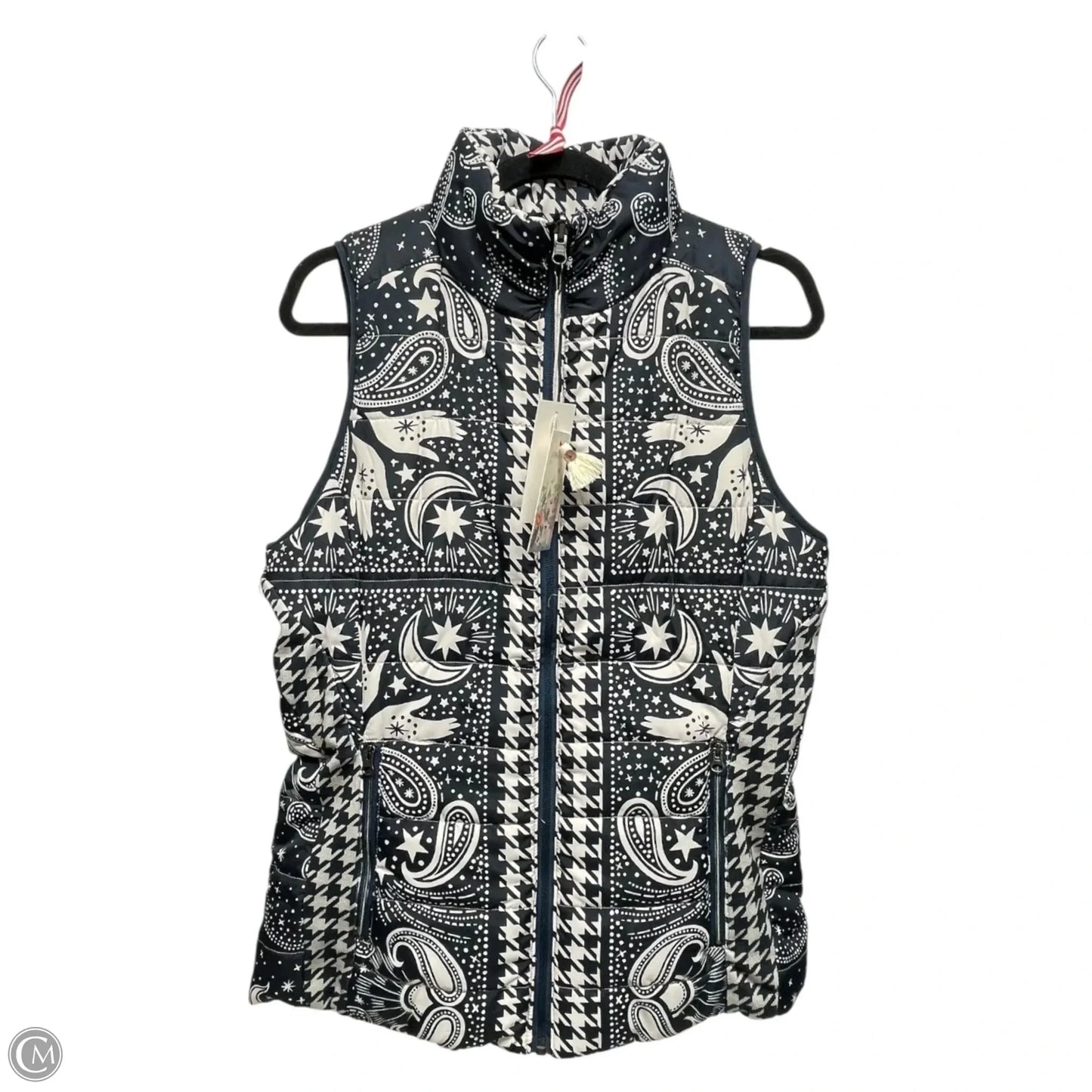 Vest Designer By Johnny Was In Multi-colored, Size: S