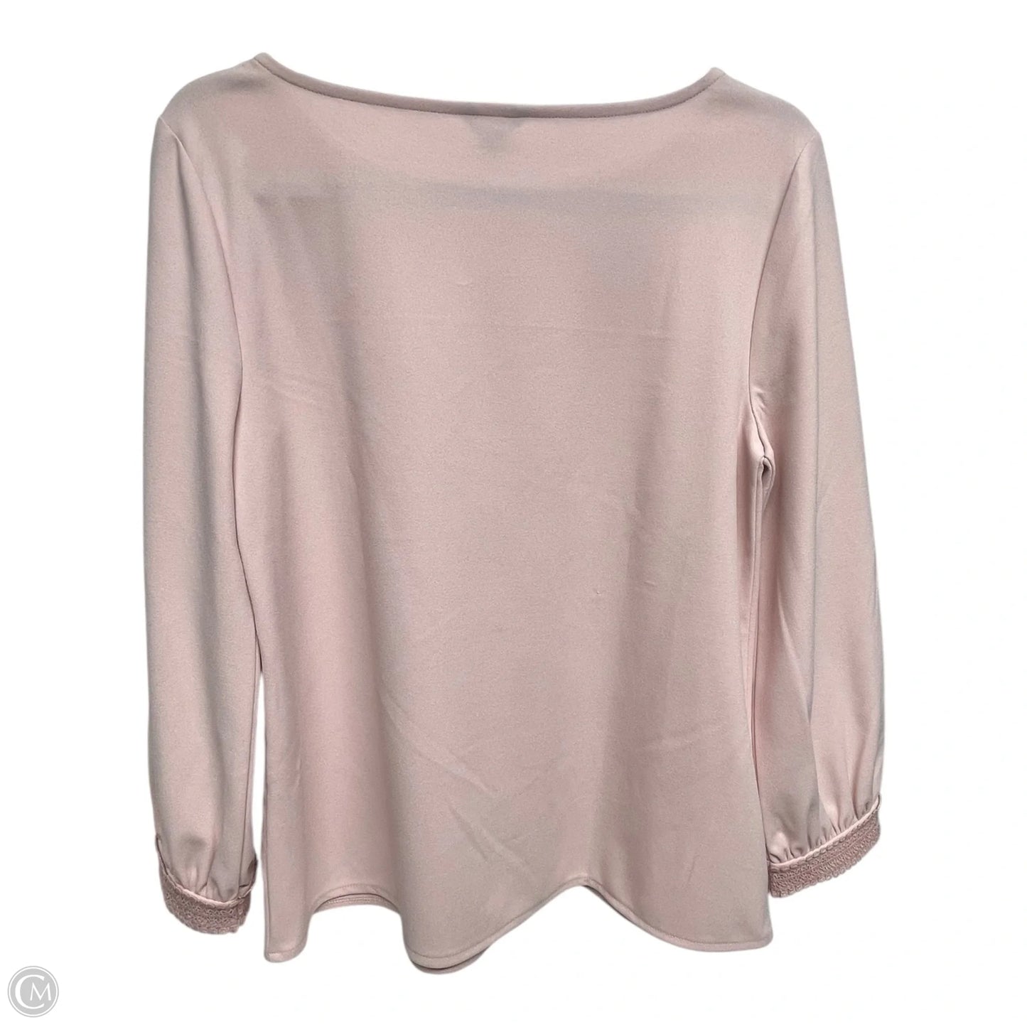 Top Long Sleeve By Ann Taylor In Pink, Size: M