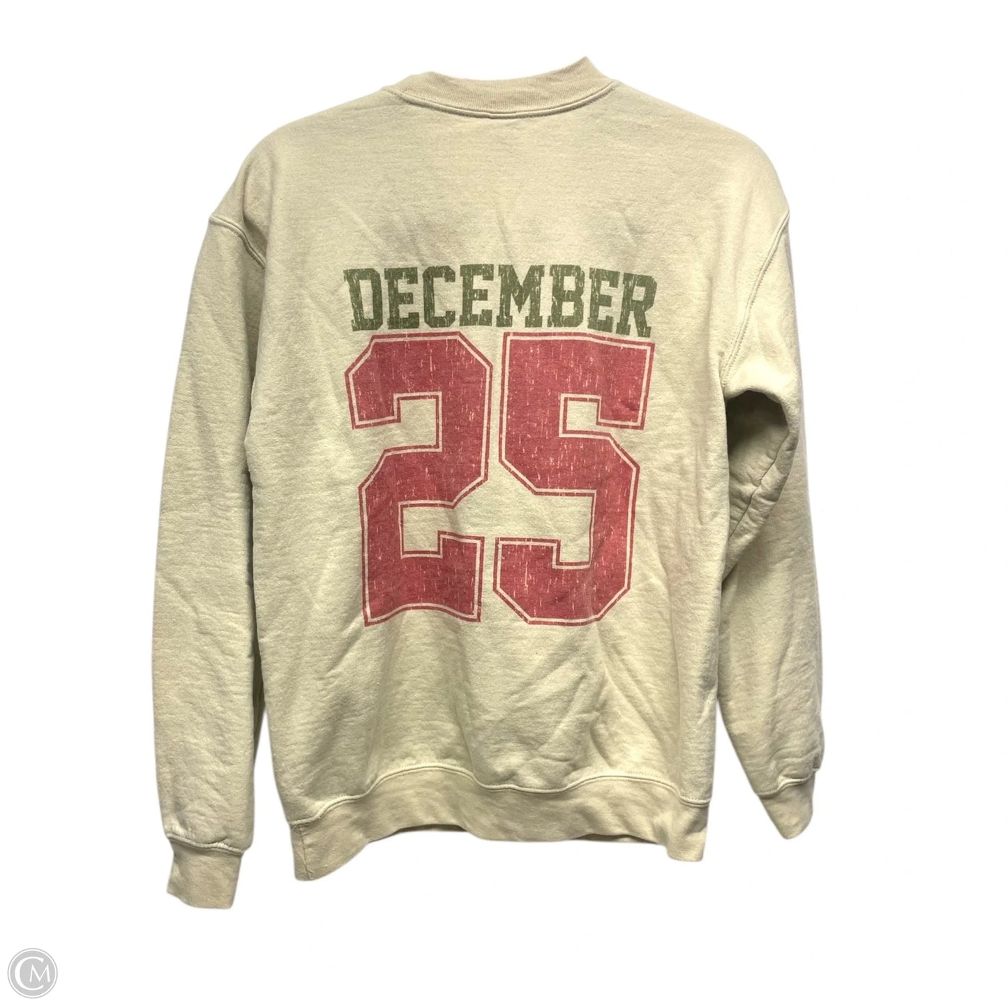 Sweatshirt Crewneck By Gildan In Beige, Size: S